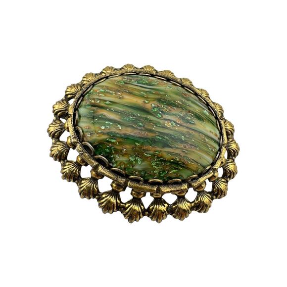 Beautiful Original by Robert Green Glass Brooch 1950s - Picture 2 of 4